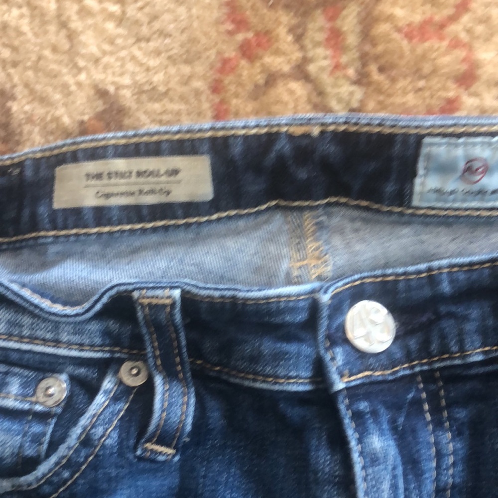 AG The Stilt Rollup cigarette roll-up 27 jeans - Picture 3 of 9